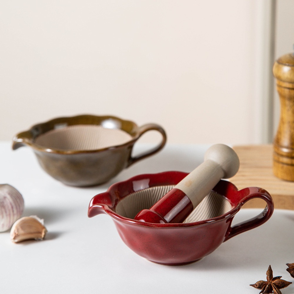 Baby Food Grinding Bowl - Tigela Manual de Cerâmica para Moer