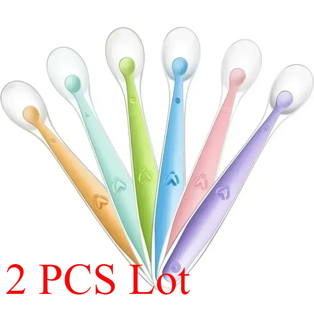 Baby Food Lunch - 2/1 pçs colher de silicone para