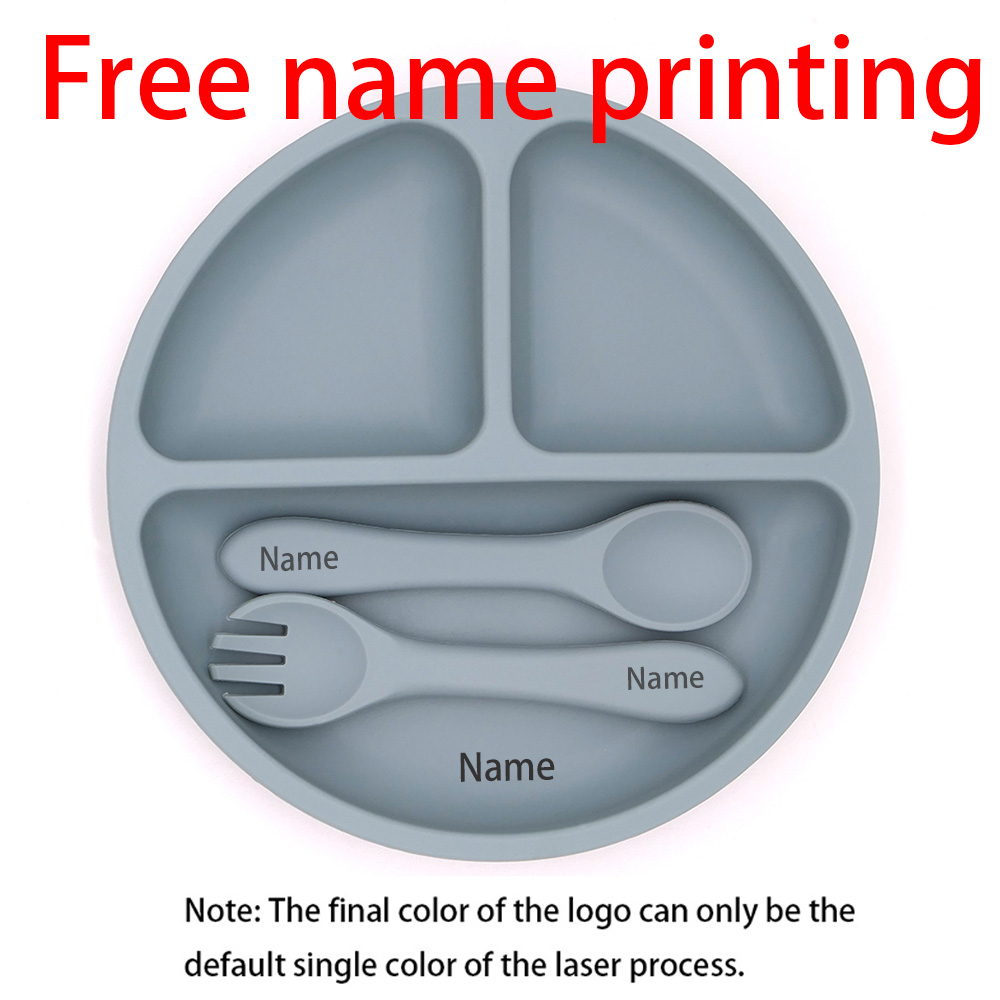 Baby Food Chart - Nome gratuito impressão silicone utensílios de