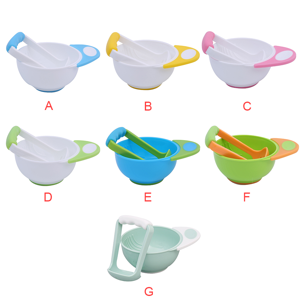 Baby Food Grinding Bowl - Manual do bebê moagem tigela conjunto,