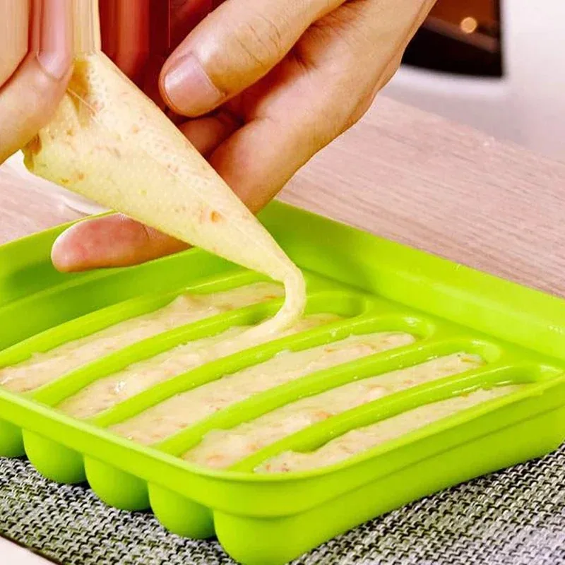 Forma de silicone verde com 6  - Baby Food Maker Baby Safe avaliação e preço