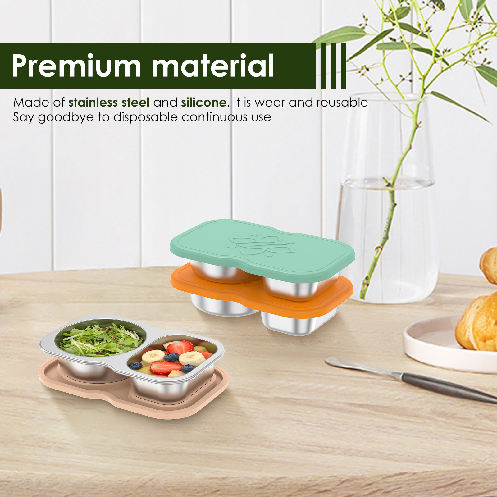 Conjunto de 3 Recipientes de A - Snack Container Travel avaliação e preço