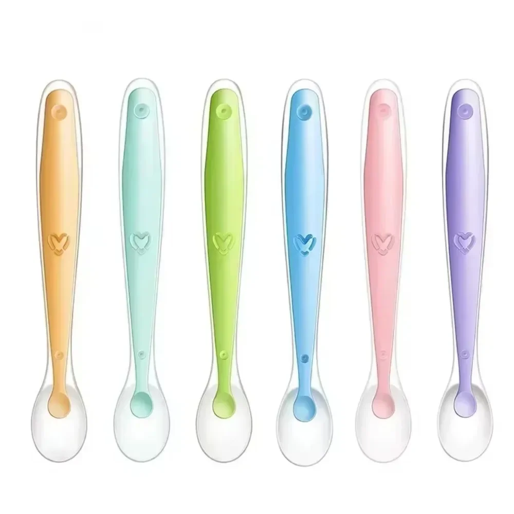 2/1 pçs colher de silicone par - Baby Food Lunch avaliação e preço