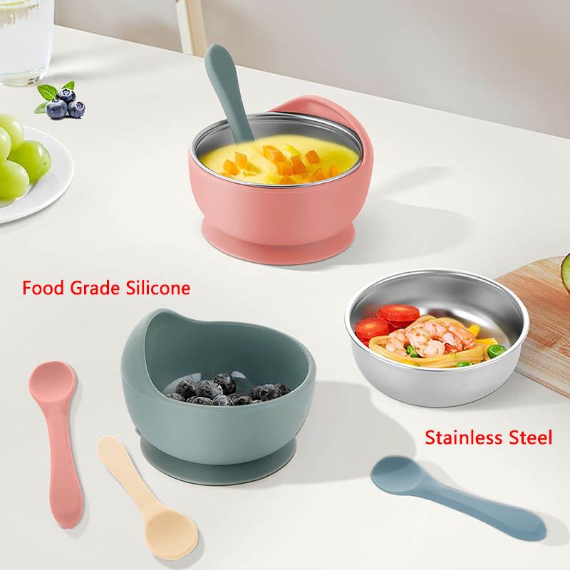 3 pçs conjunto tigela de alime - Baby Food Lunch avaliação e preço