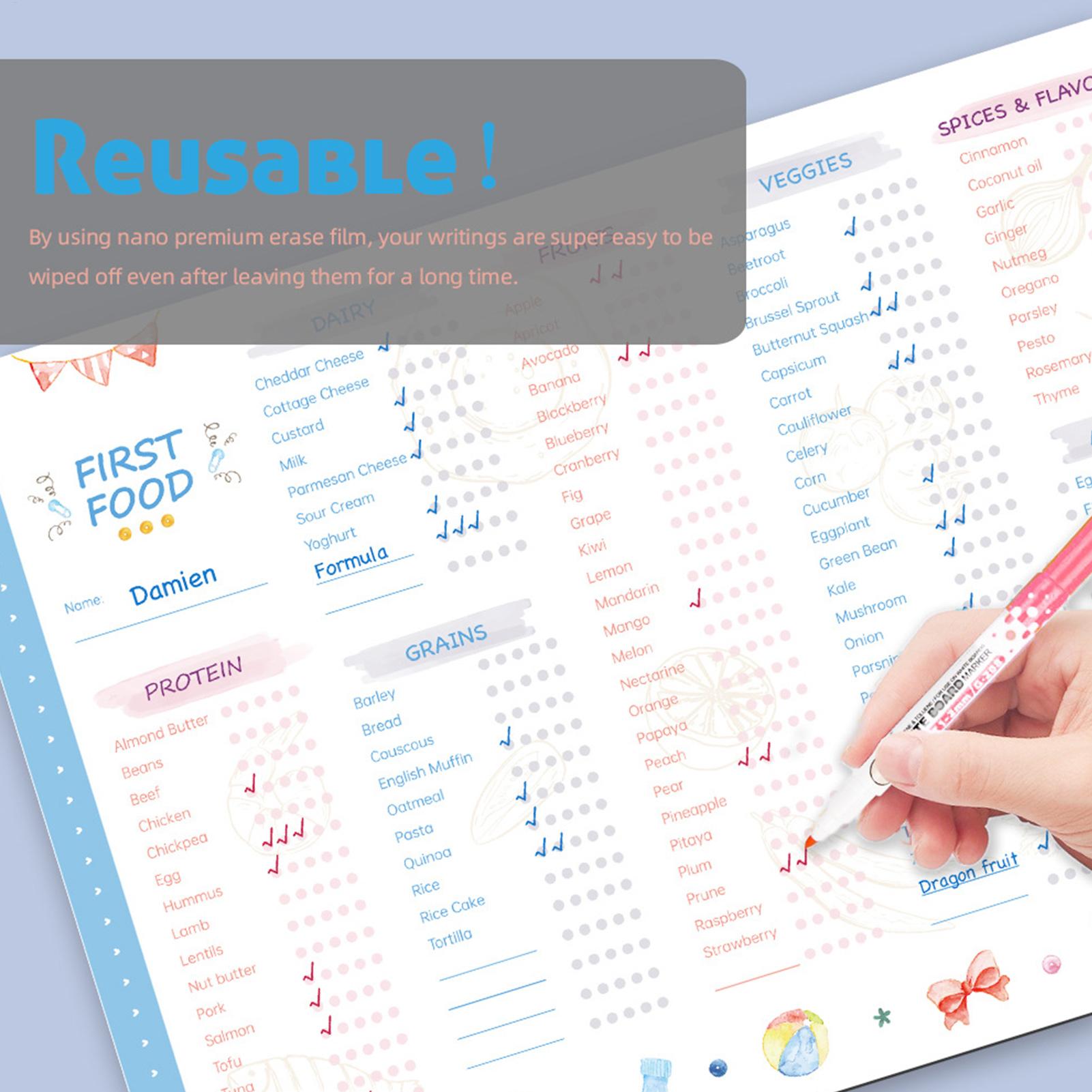 Lista de Verificação de Primei - Baby Food Chart avaliação e preço