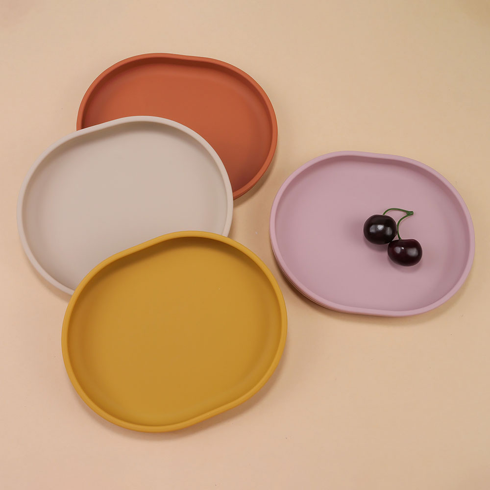 Bebê seguro silicone placa de  - Baby Food Chart avaliação e preço