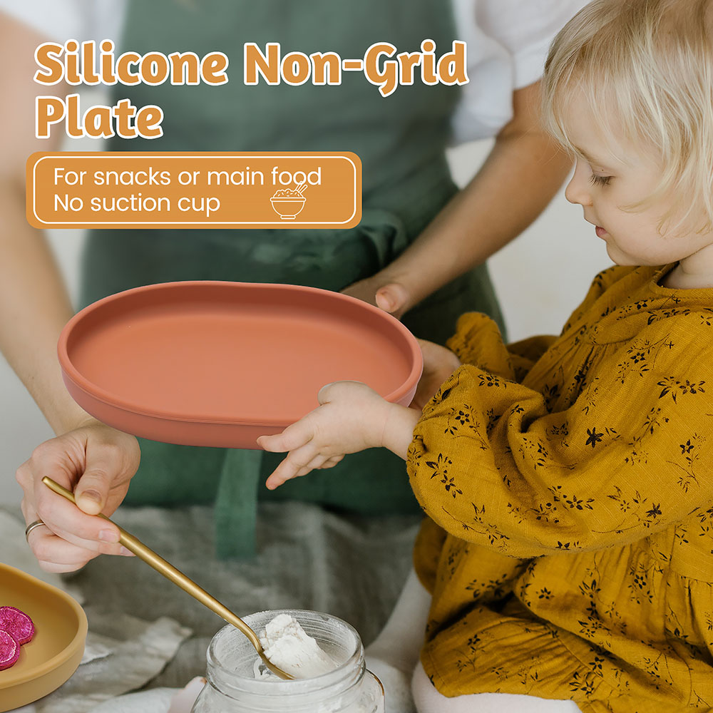 Bebê seguro silicone placa de  - Baby Food Chart avaliação e preço