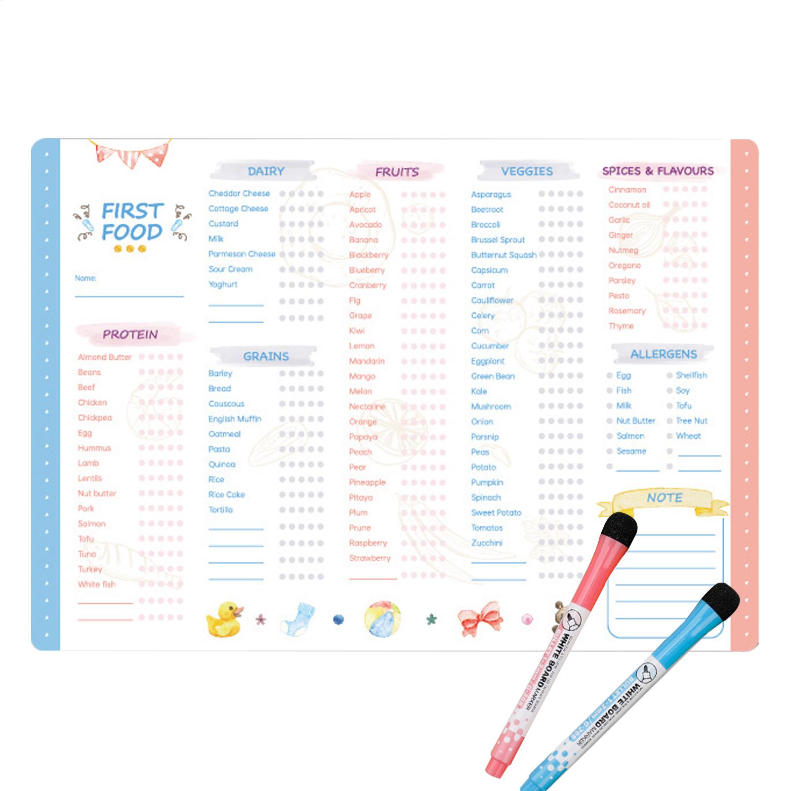 Quadro Magnético de Primeiros  - Baby Food Chart avaliação e preço