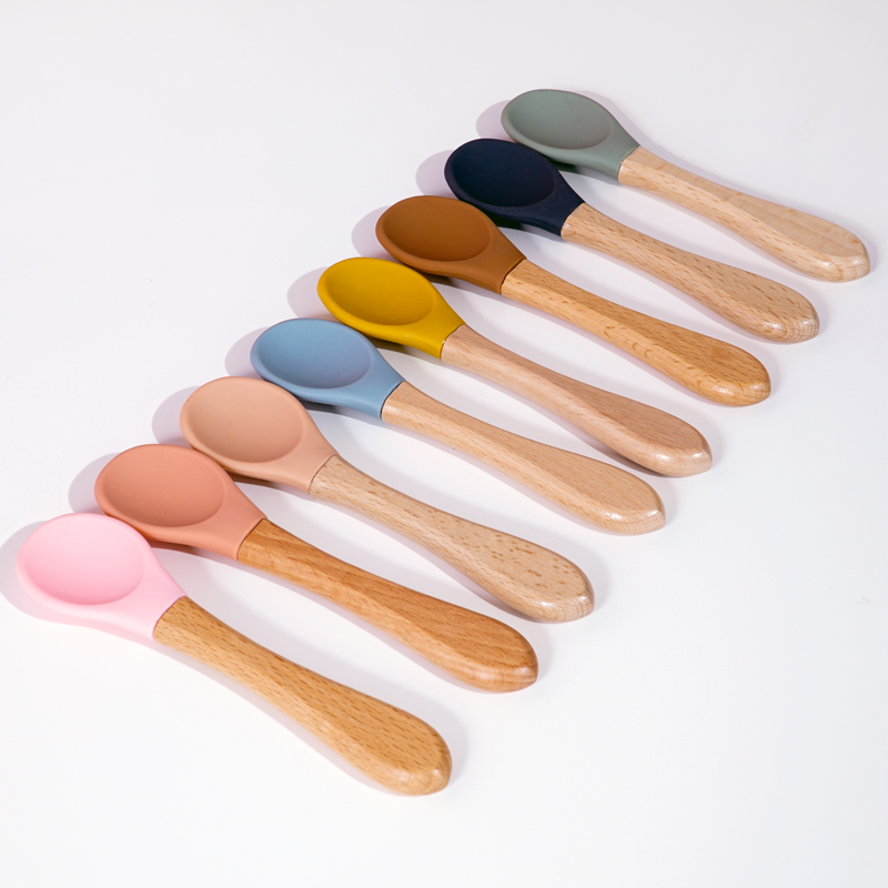 Colher de silicone com cabo de - Baby Food Lunch avaliação e preço