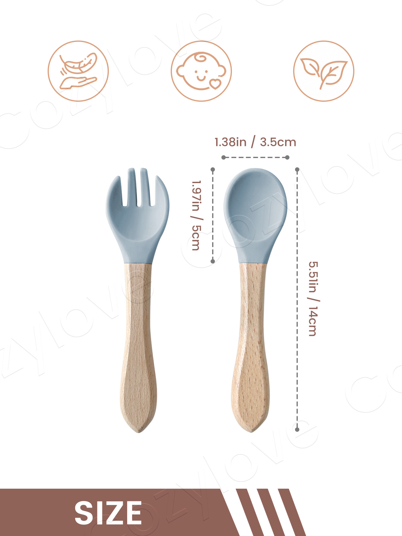 Conjunto de Garfo e Colher de  - Baby Food Lunch avaliação e preço
