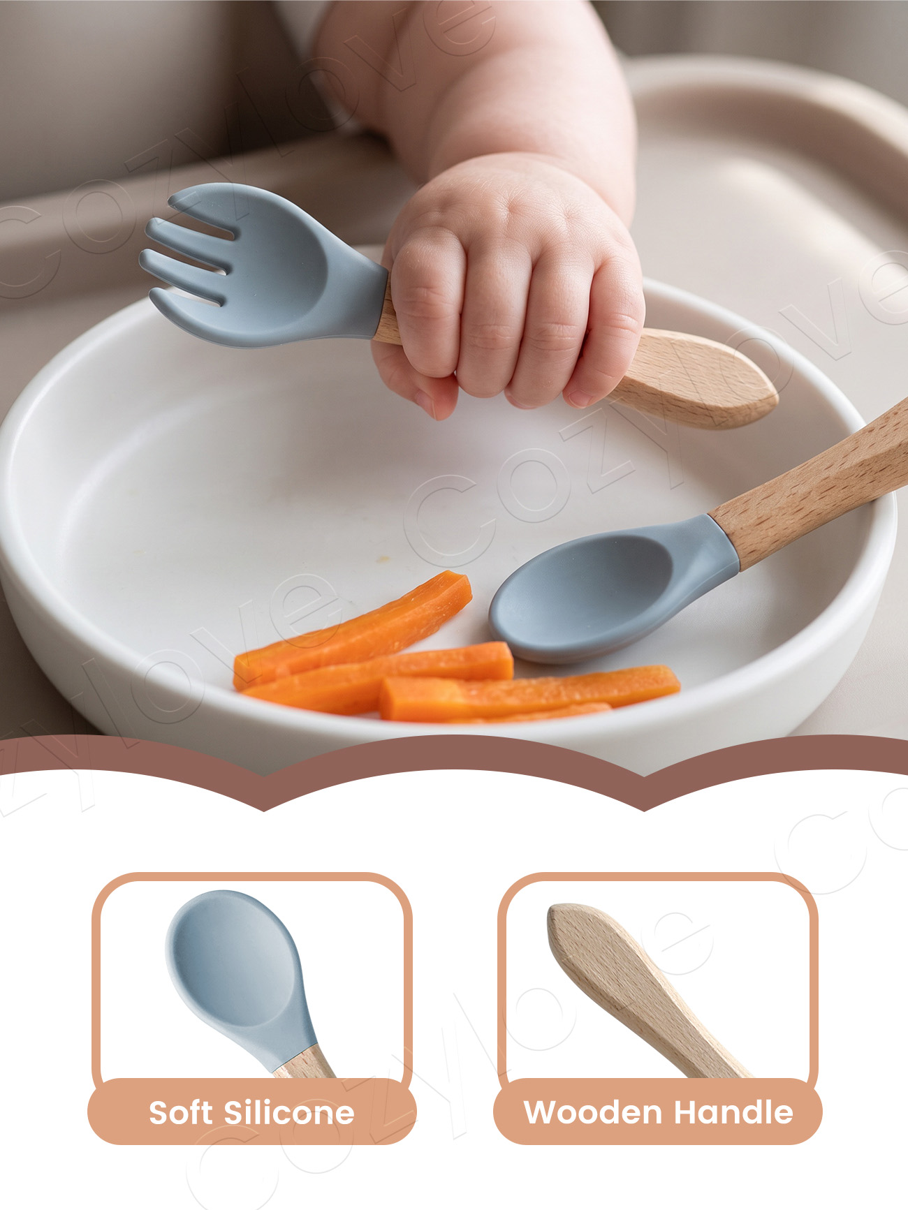 Conjunto de Garfo e Colher de  - Baby Food Lunch avaliação e preço