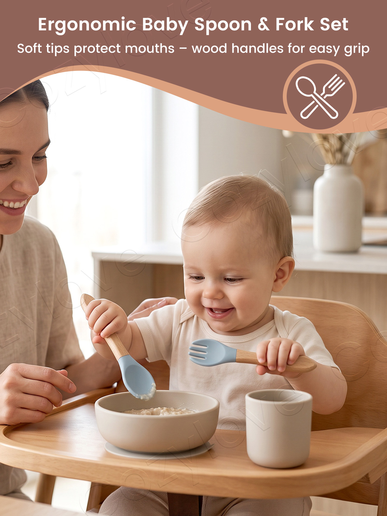 Conjunto de Garfo e Colher de  - Baby Food Lunch avaliação e preço